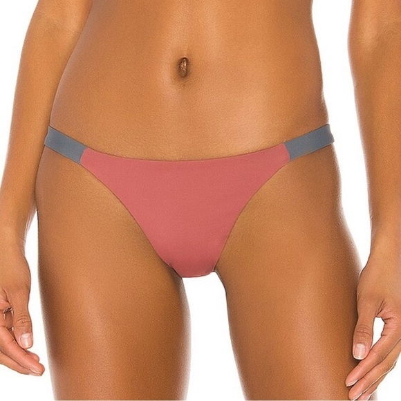 TAVIK Swimwear Heather Bikini Bottom Size Small Swim Surfer Beachy Rust & Gray - Picture 1 of 10